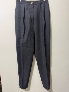 CHANEL High-Waist Pleated Trousers